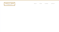 Desktop Screenshot of kayla-jean.com